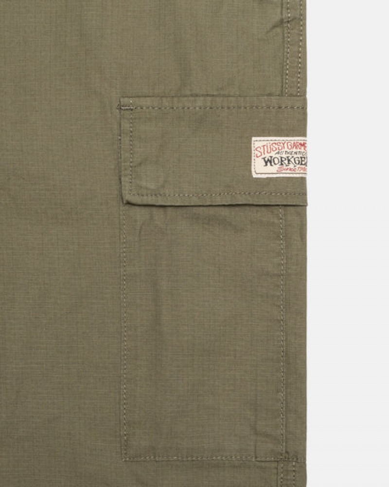 Stussy Ripstop Cargo Beach Pant Hlače Muške Maslinasto Zelene Srbija | VNK-4633