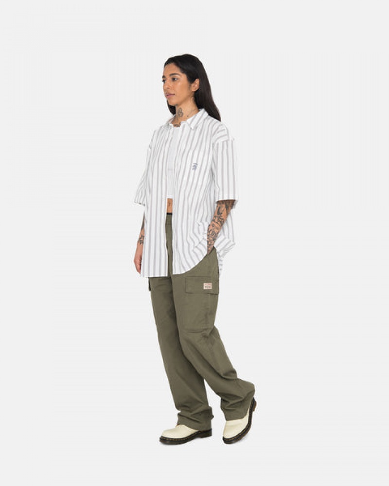 Stussy Ripstop Cargo Beach Pant Hlače Muške Maslinasto Zelene Srbija | VNK-4633