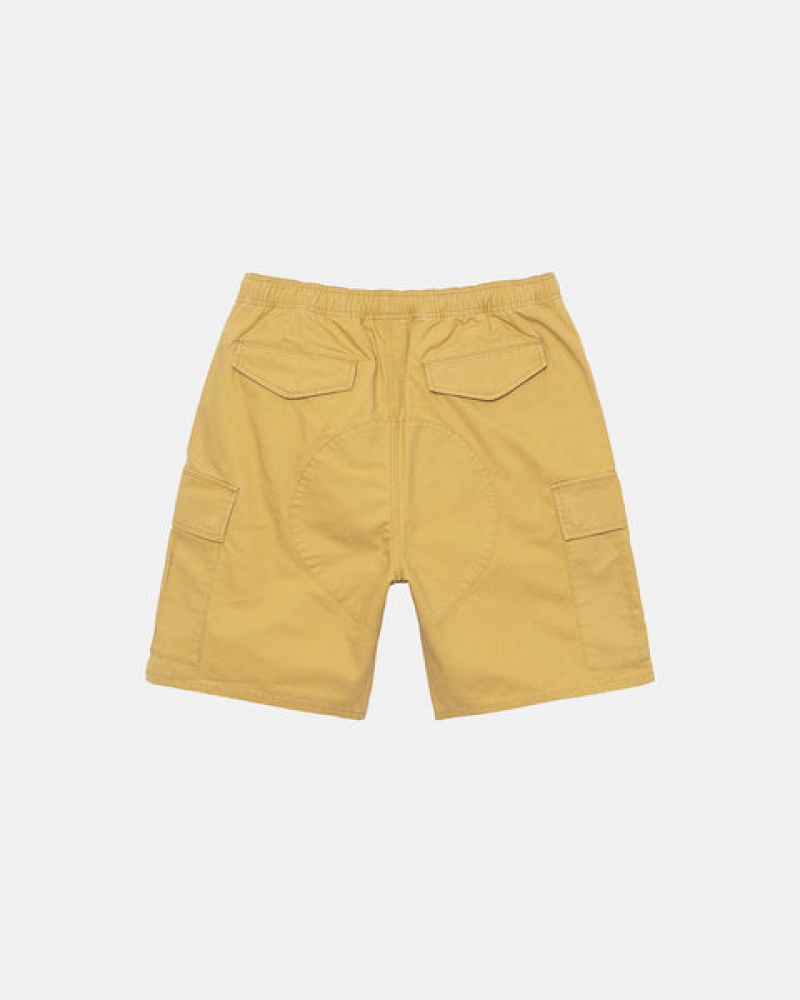 Stussy Ripstop Cargo Beach Short Kratke Hlače Muške Žute Srbija | TUU-1175