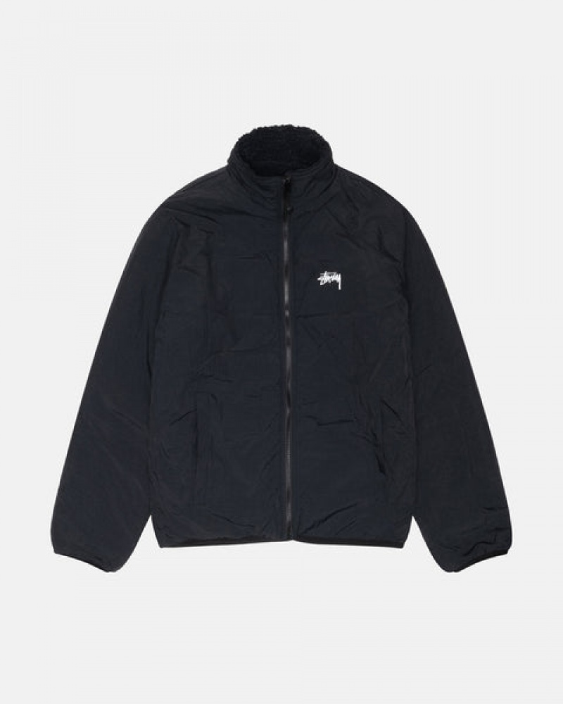 Stussy Sherpa Reversible Jacket Jakne Muške Crne Srbija | CWO-3538