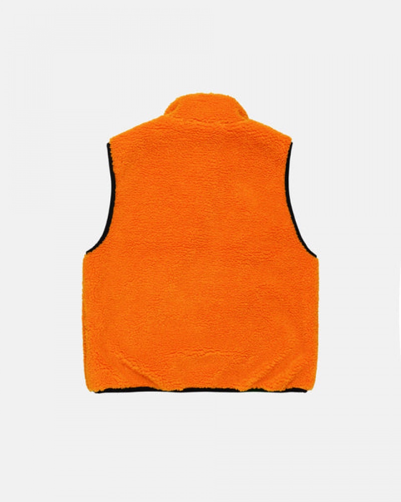 Stussy Sherpa Reversible Vest Prsluk Muške Žute Srbija | MXK-3379