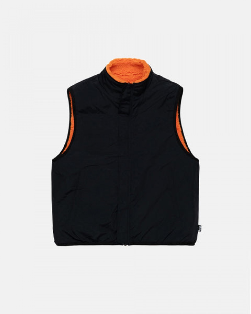 Stussy Sherpa Reversible Vest Prsluk Muške Žute Srbija | MXK-3379