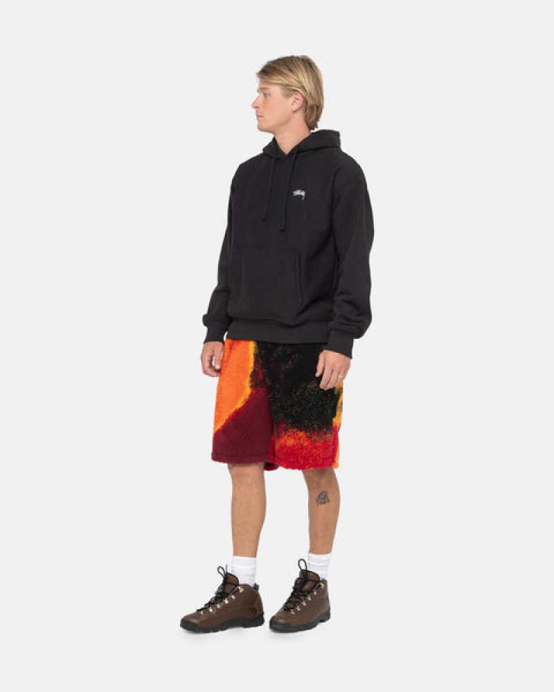 Stussy Sherpa Short Kratke Hlače Muške Crne Crvene Srbija | YLR-9189