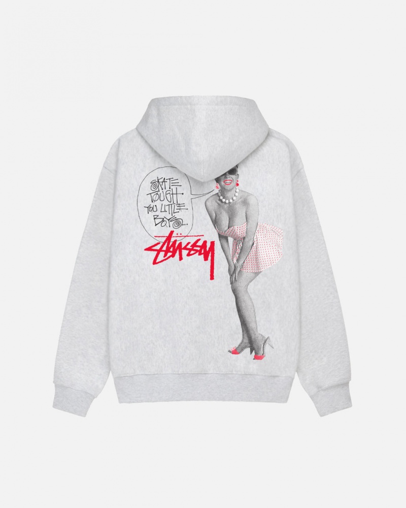 Stussy Skate Tough Hoodie Majica s Kapuljačom Ženske Sive Srbija | VIF-0674