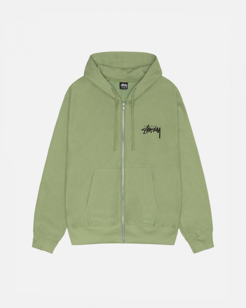 Stussy Skate Tough Zip Hoodie Majica s Kapuljačom Ženske Zelene Srbija | FCK-2850