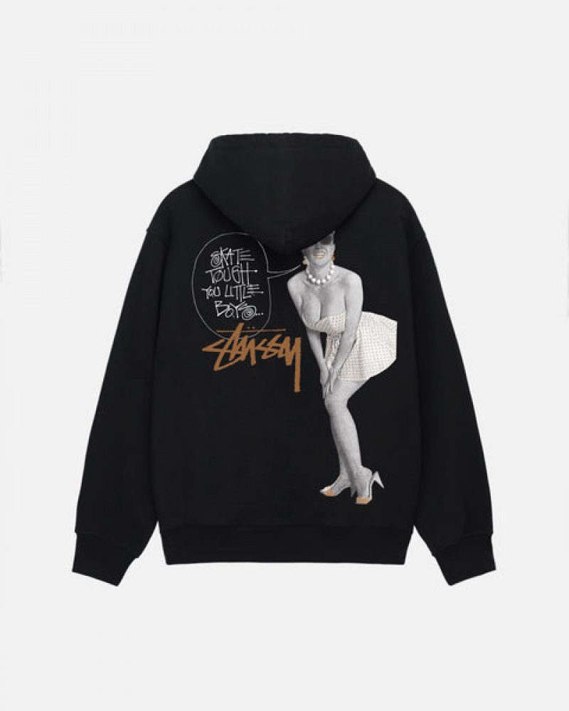 Stussy Skate Tough Zip Hoodie Majica s Kapuljačom Muške Crne Srbija | BGA-1665