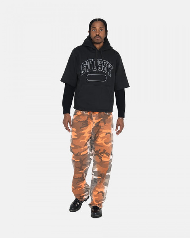 Stussy Ss Boxy Cropped Hoodie Majica s Kapuljačom Ženske Crne Srbija | DPB-8287