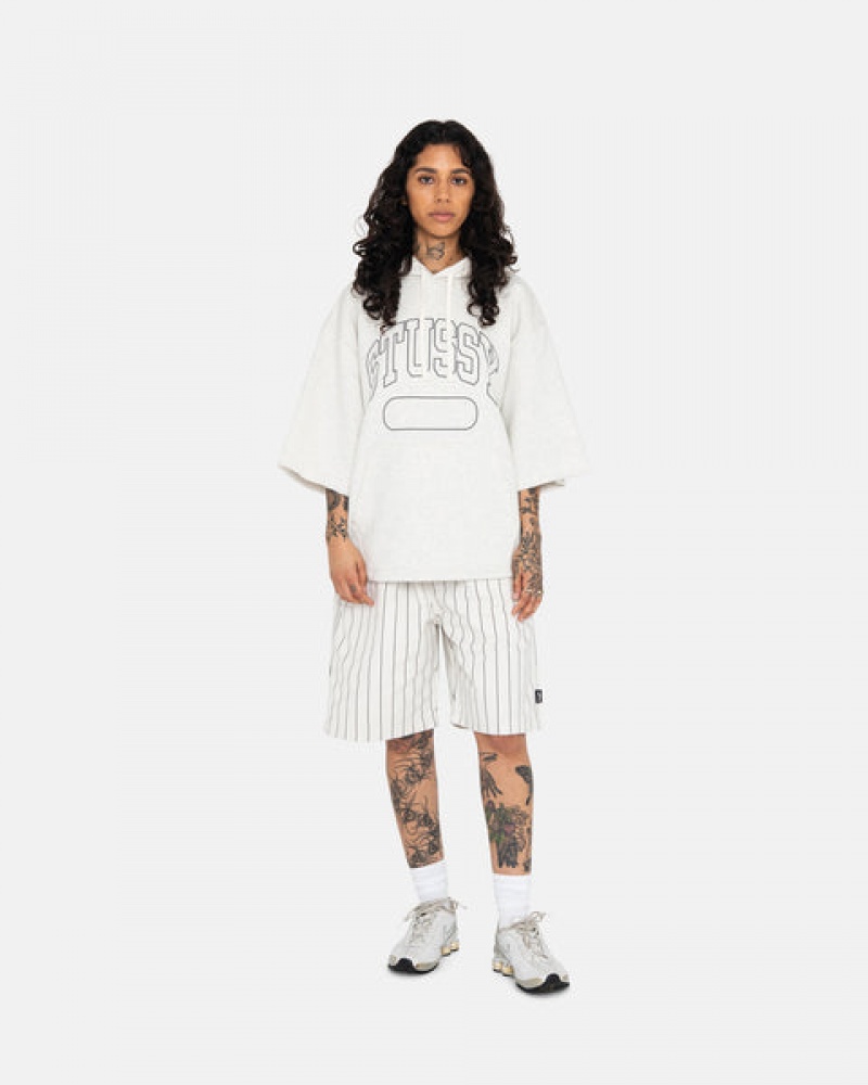 Stussy Ss Boxy Cropped Hoodie Majica s Kapuljačom Ženske Sive Srbija | ZCB-3865