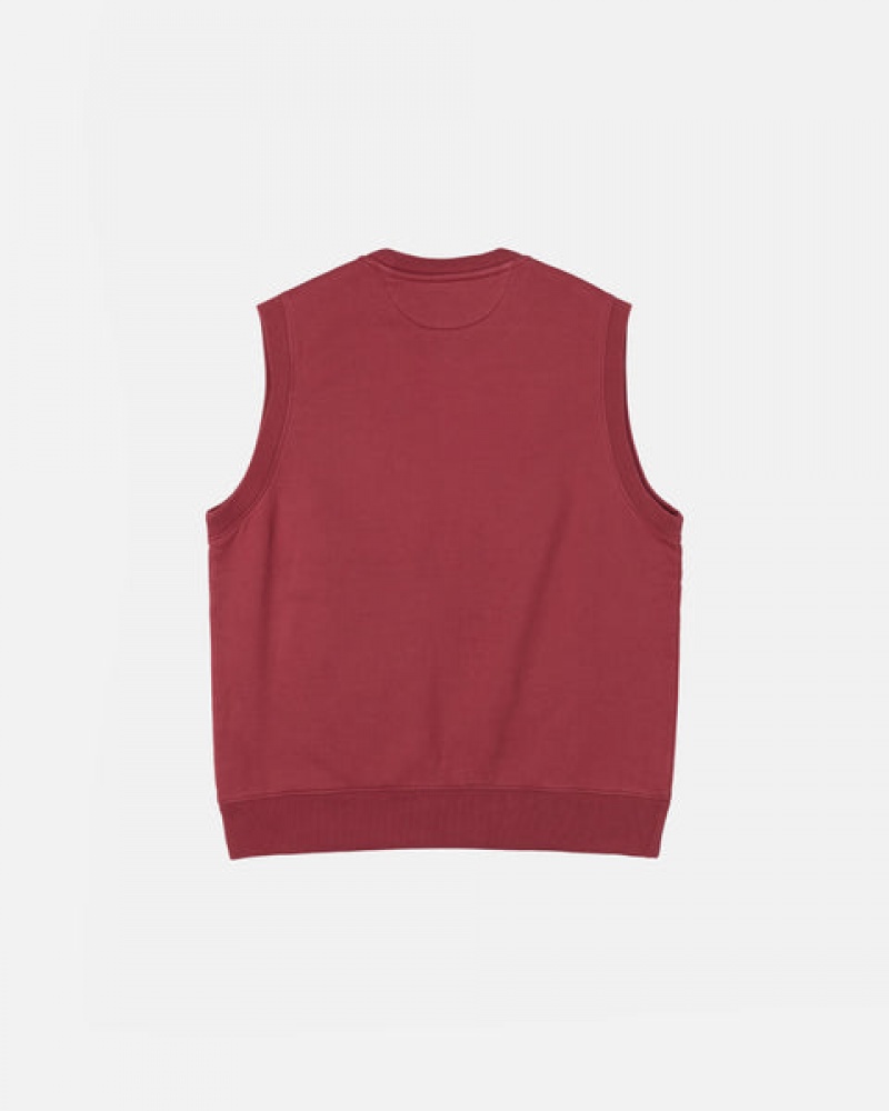 Stussy Stock Fleece Vest Dukserice Ženske Bordo Srbija | QRX-1626