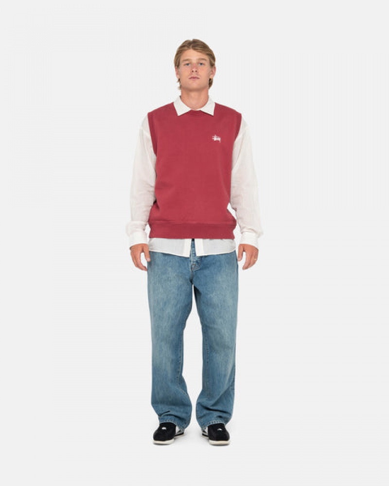 Stussy Stock Fleece Vest Dukserice Ženske Bordo Srbija | QRX-1626