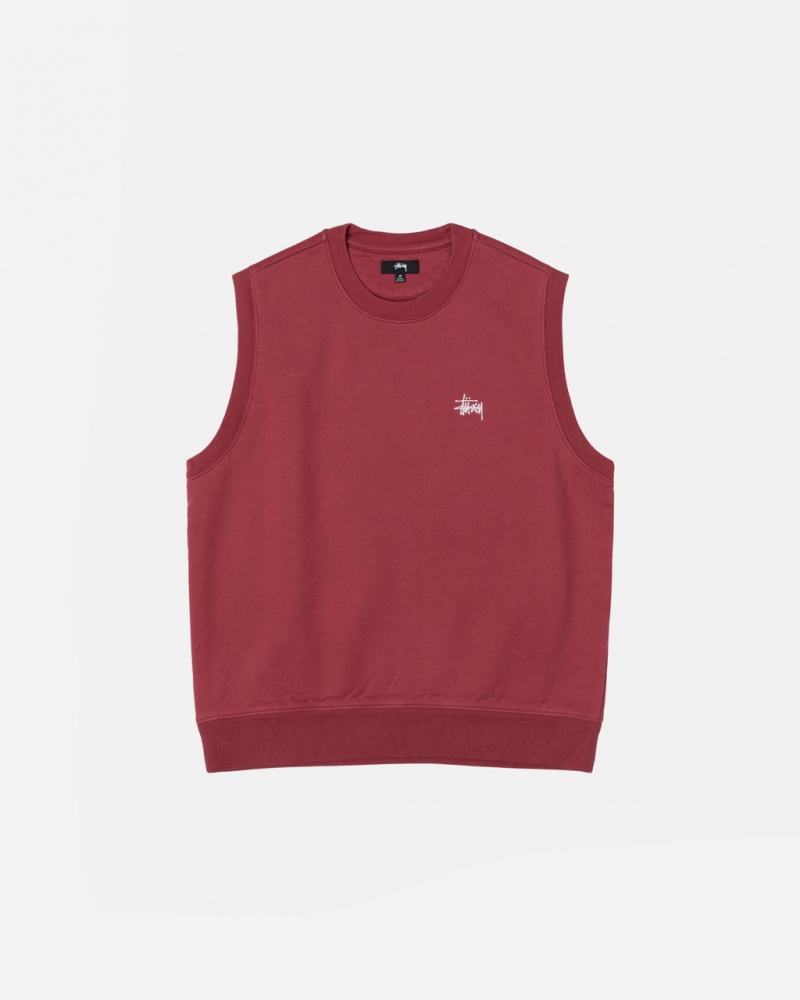 Stussy Stock Fleece Vest Dukserice Ženske Bordo Srbija | QRX-1626