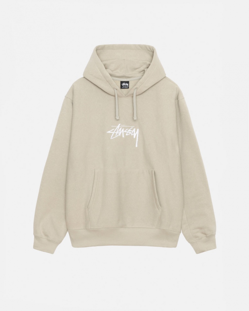 Stussy Stock Logo Applique Hood Dukserice Ženske Kaki Boja Srbija | LAS-1688