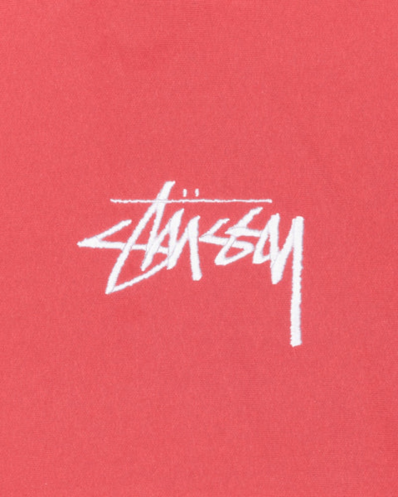 Stussy Stock Logo Applique Hood Dukserice Ženske Crvene Srbija | AHD-3879