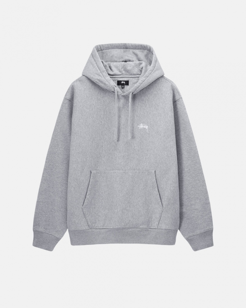 Stussy Stock Logo Hoodie Majica s Kapuljačom Ženske Sive Srbija | ZZT-3629