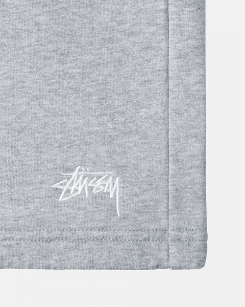 Stussy Stock Logo Sweat Short Kratke Hlače Muške Sive Srbija | VDF-6900