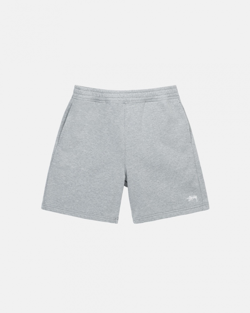 Stussy Stock Logo Sweat Short Kratke Hlače Muške Sive Srbija | VDF-6900