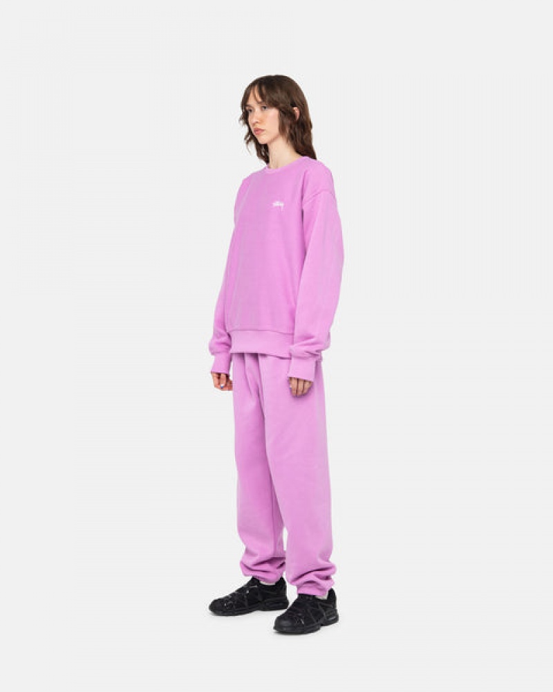 Stussy Stock Logo Sweatpant Trenirke Muške Ljubičaste Srbija | SVB-4780