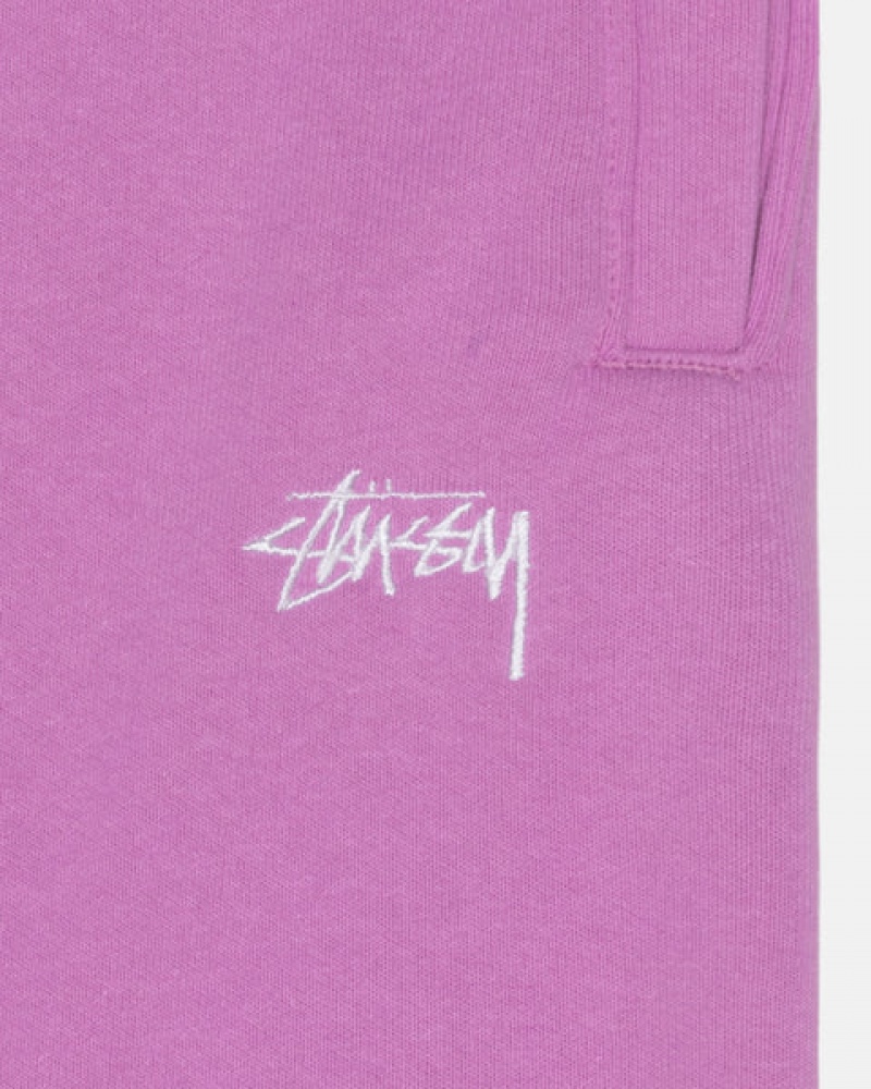 Stussy Stock Logo Sweatpant Trenirke Muške Ljubičaste Srbija | SVB-4780