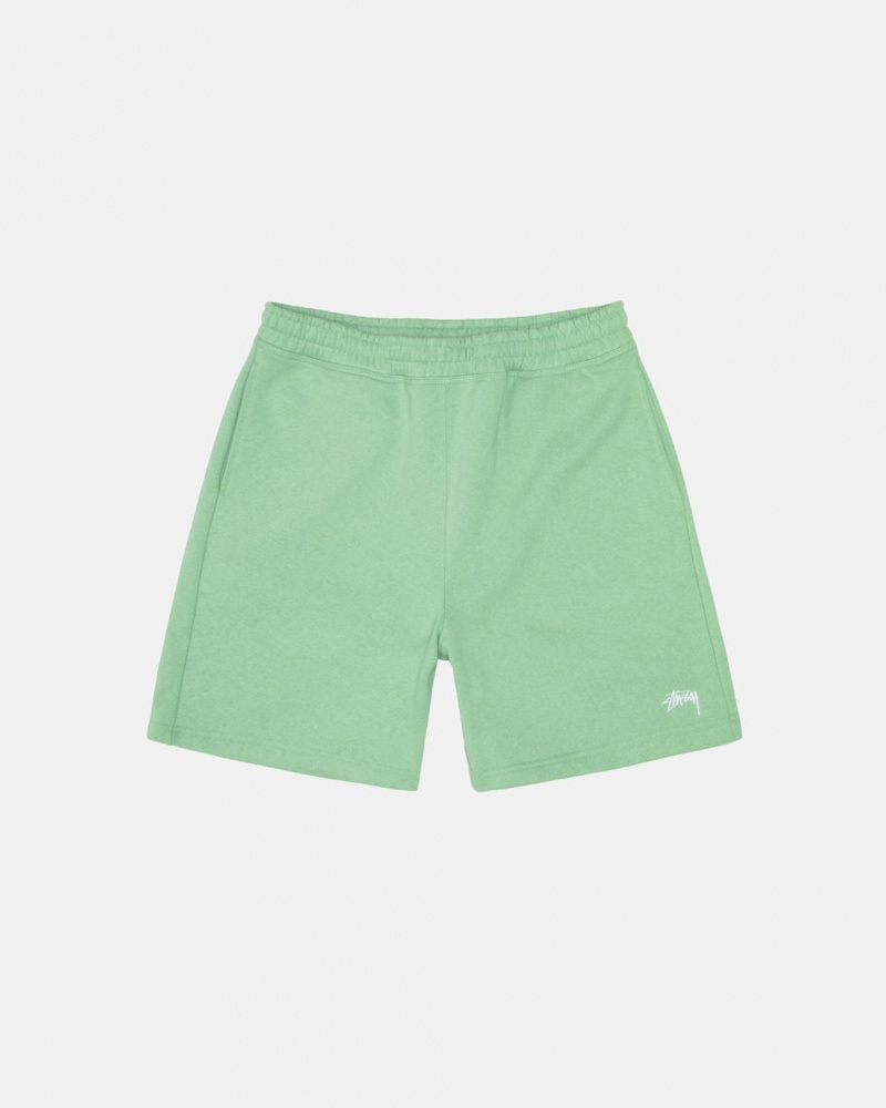 Stussy Stock Logo Sweatshort Kratke Hlače Muške Zelene Srbija | GLL-3743