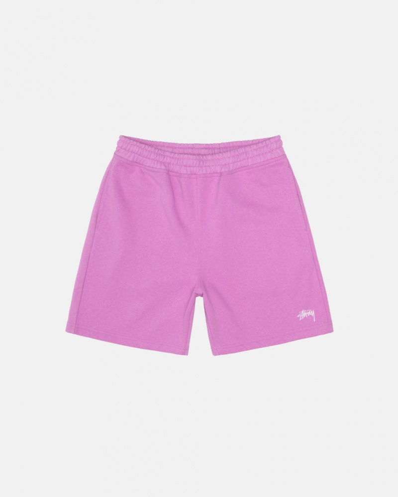 Stussy Stock Logo Sweatshort Kratke Hlače Ženske Ljubičaste Srbija | BUK-9440