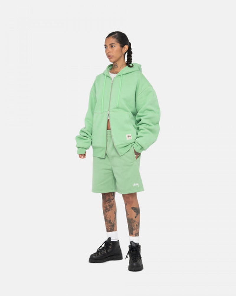 Stussy Stock Logo Sweatshort Sweatshorts Ženske Zelene Srbija | RGZ-9677