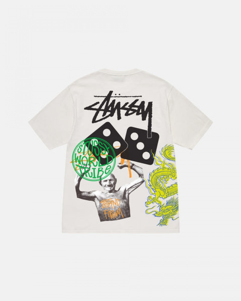 Stussy Strike Pigment Dyed Tee Tees Muške Bež Srbija | YNV-1986