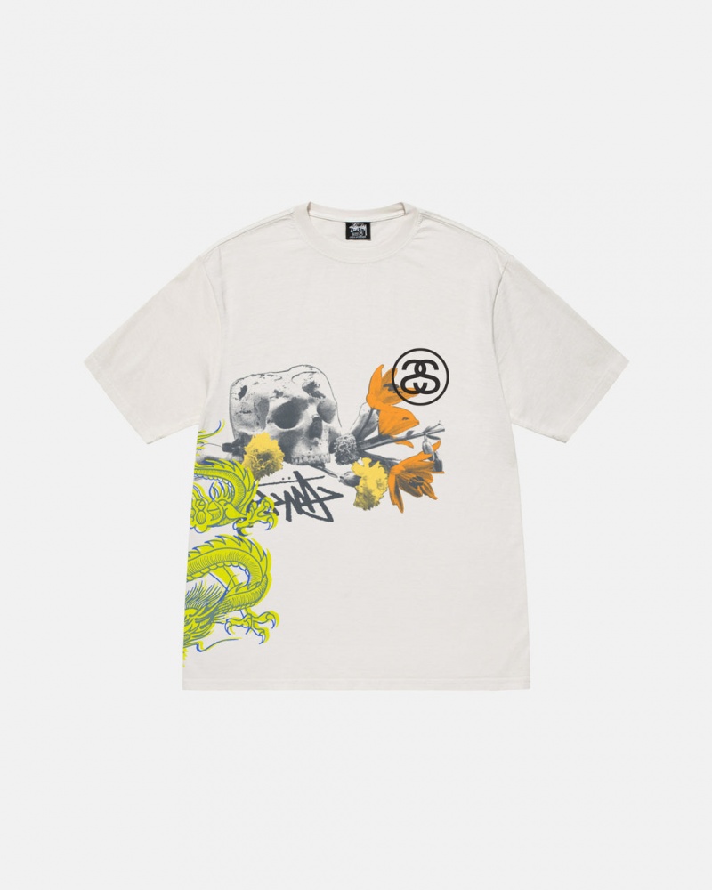 Stussy Strike Pigment Dyed Tee Tees Muške Bež Srbija | YNV-1986