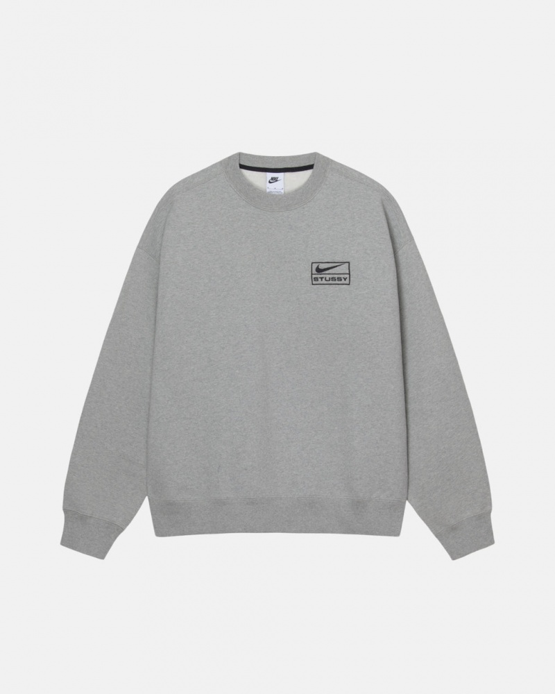 Stussy Fleece Crew Dukserice Ženske Tamno Sive Srbija | VDS-8528