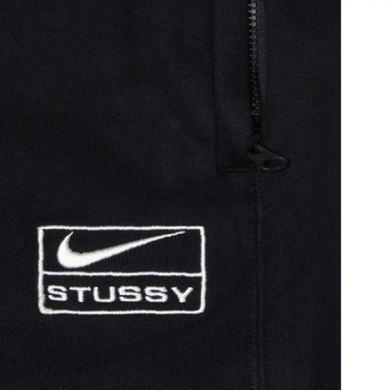 Stussy Stone Wash Fleece Pant Trenirke Muške Crne Srbija | FMK-2900