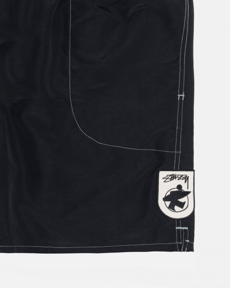 Stussy Surfman Patch Water Short Kupaći Kostimi Ženske Crne Srbija | VTQ-5842