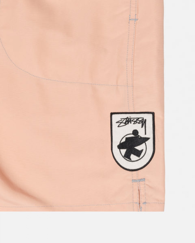 Stussy Surfman Patch Water Short Kupaći Kostimi Ženske Svijetlo Roze Srbija | DUD-3692