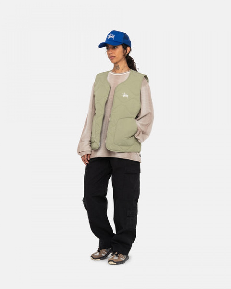 Stussy Surplus Cargo Ripstop Hlače Muške Crne Srbija | TER-0530