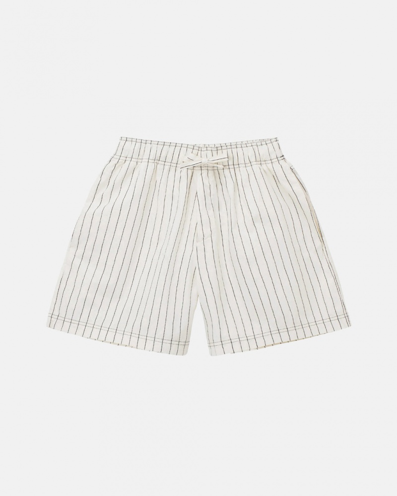 Stussy Tekla Poplin Pyjama Shorts Kratke Hlače Muške Bež Srbija | SPX-9041