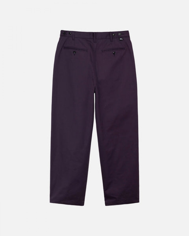 Stussy Twill Volume Plisirana Trouser Hlače Ženske Ljubičaste Srbija | DDK-8254