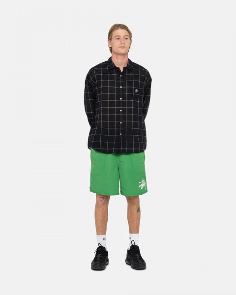 Stussy Water Short Big Basic Kratke Hlače Muške Zelene Srbija | MVX-5169