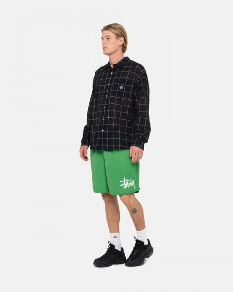 Stussy Water Short Big Basic Kratke Hlače Muške Zelene Srbija | MVX-5169