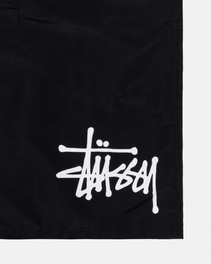 Stussy Water Short Big Basic Kratke Hlače Ženske Crne Srbija | VNS-4791