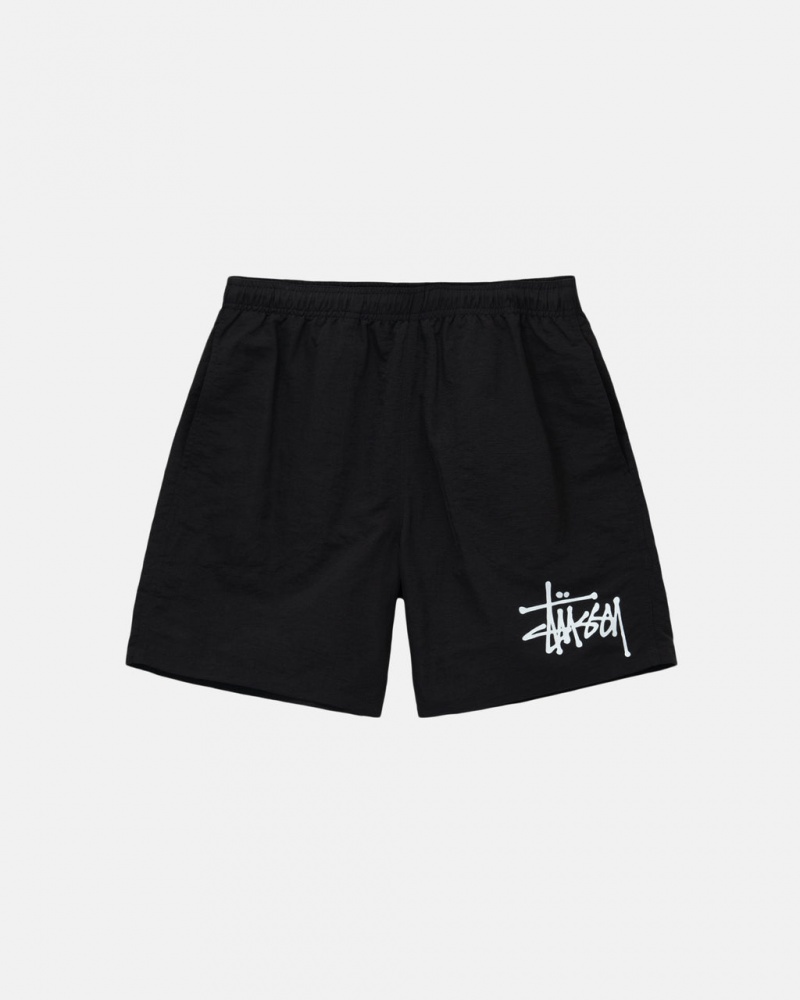 Stussy Water Short Big Basic Kratke Hlače Ženske Crne Srbija | VNS-4791