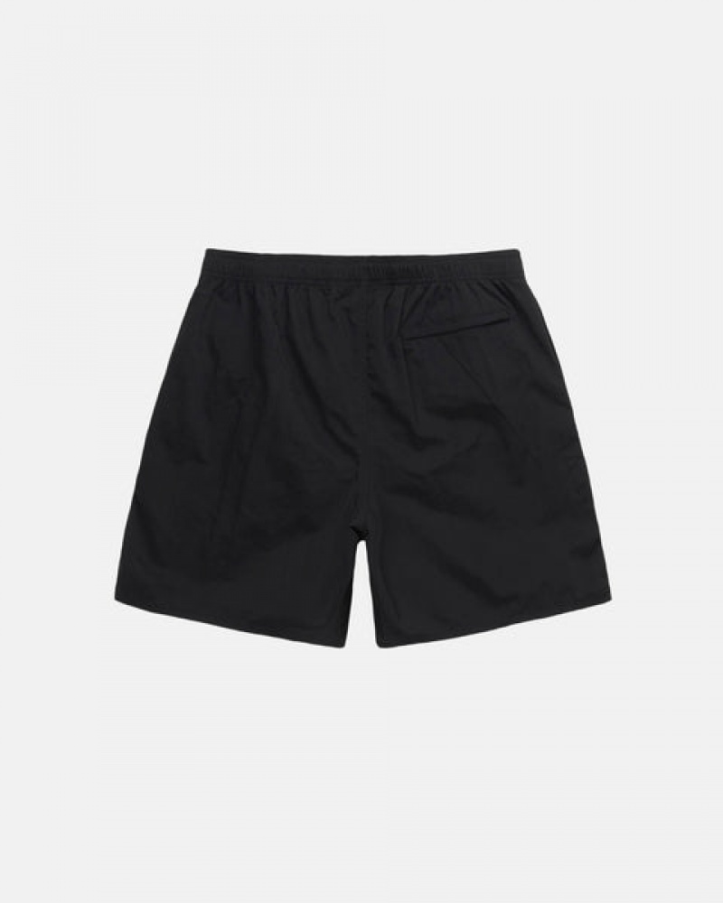 Stussy Water Short Stock Kratke Hlače Muške Crne Srbija | TCA-9623