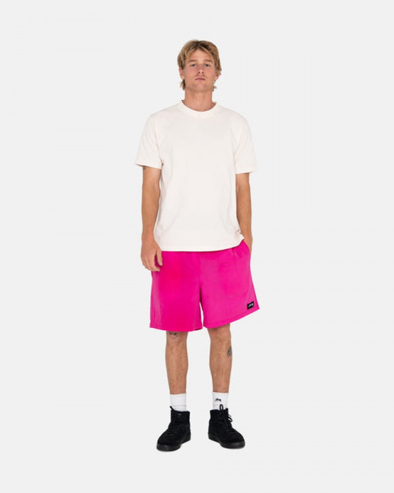 Stussy Wave Dye Najlon Short Kratke Hlače Muške Fuksije Srbija | DBG-5478