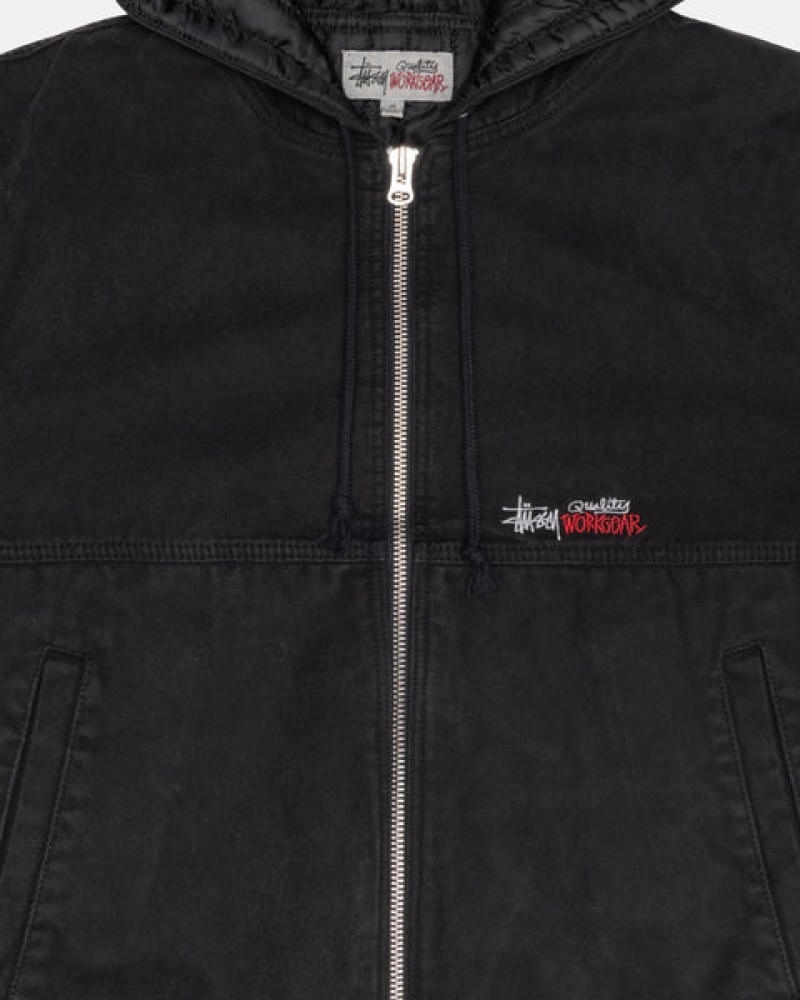 Stussy Work Jacket Insulated Canvas Jakne Ženske Crne Srbija | LGL-8878