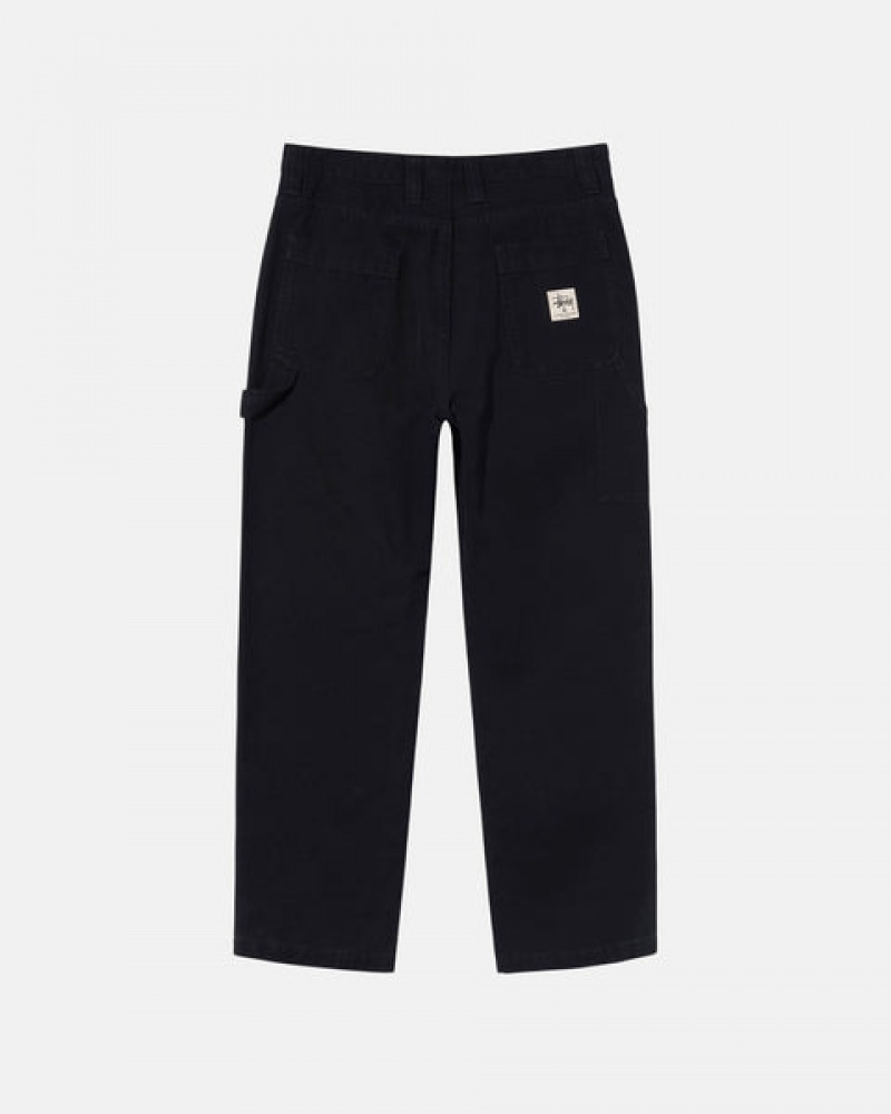 Stussy Work Pant Canvas Hlače Muške Crne Srbija | JFC-9948