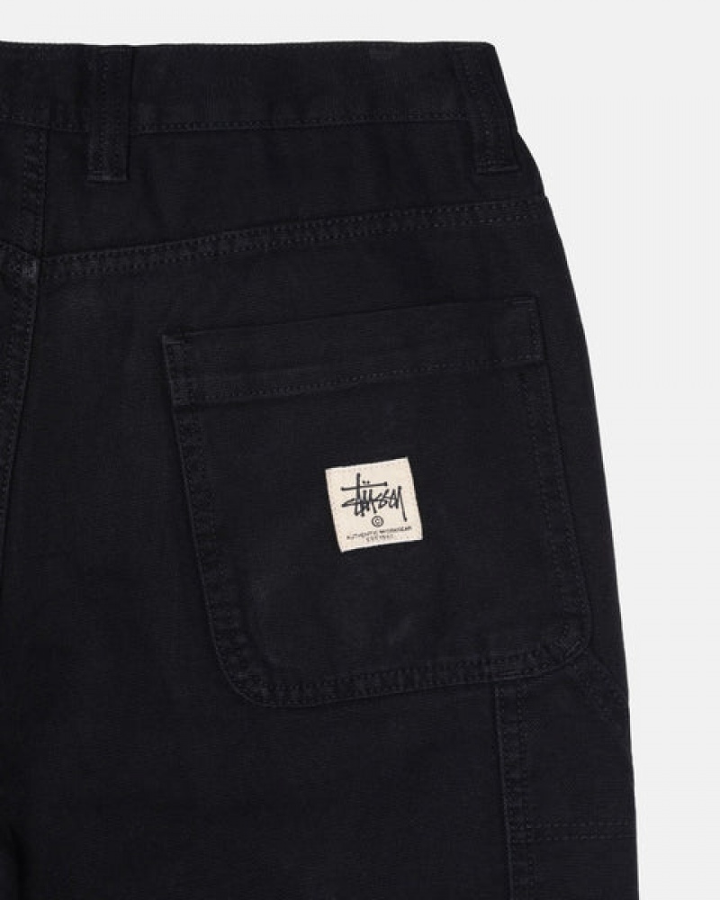 Stussy Work Pant Canvas Hlače Muške Crne Srbija | JFC-9948