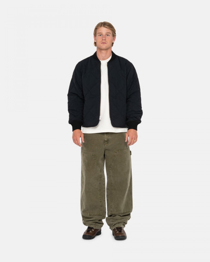 Stussy Work Pant Canvas Hlače Muške Maslinasto Zelene Srbija | OGZ-9096