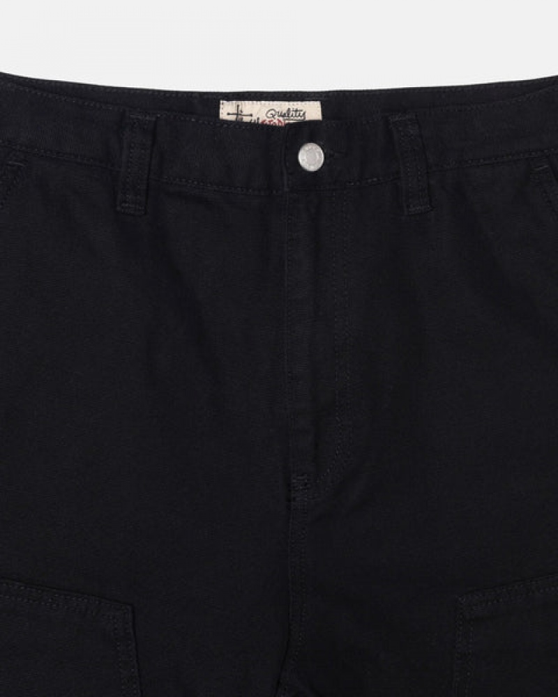 Stussy Work Pant Canvas Hlače Ženske Crne Srbija | RRR-6728