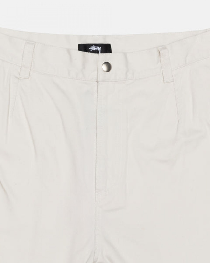 Stussy Workgear Trouser Twill Hlače Muške Bijele Srbija | ZQG-6799