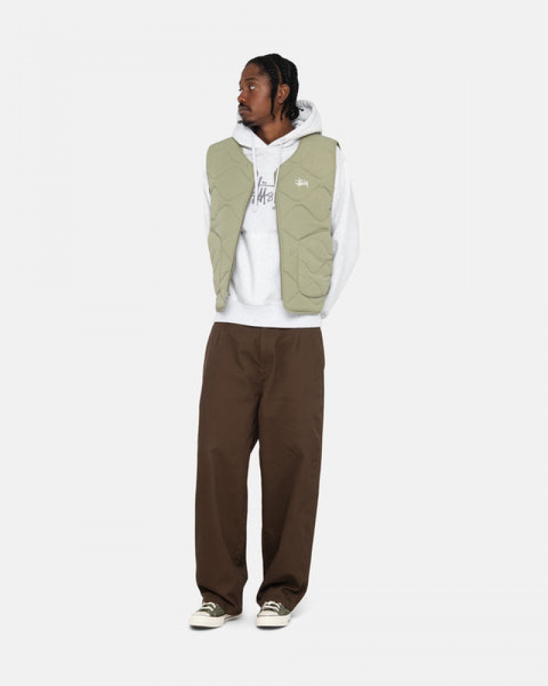 Stussy Workgear Trouser Twill Hlače Ženske Smeđe Srbija | SCB-4025