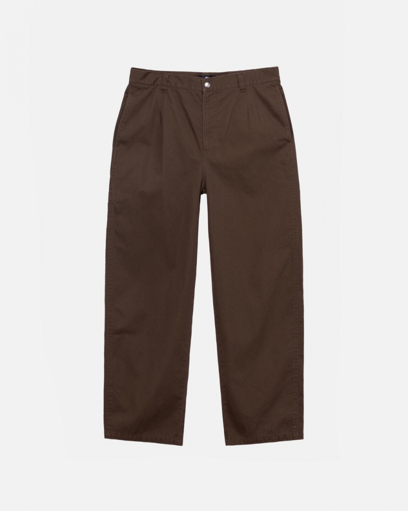 Stussy Workgear Trouser Twill Hlače Ženske Smeđe Srbija | SCB-4025